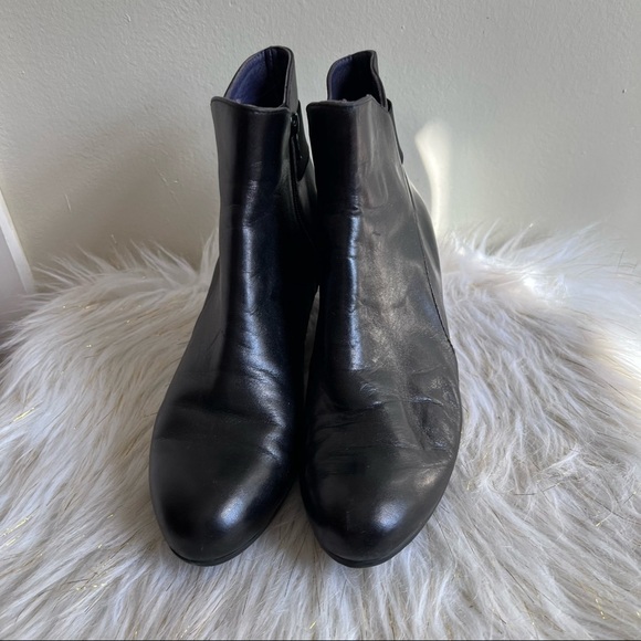 Vaneli black faux leather boots shoes size 9.5M - Picture 3 of 16